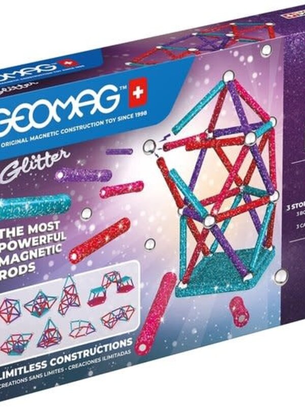 Geomag Geomag Glitter Set Recycled - 60-delig