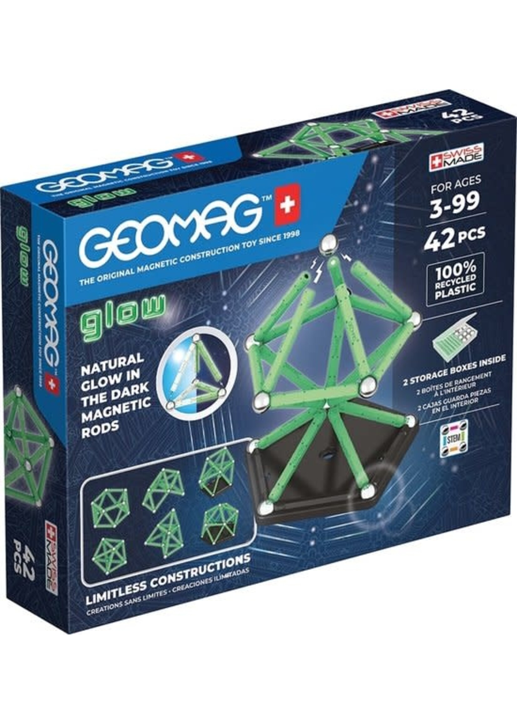 Geomag Geomag Glow Set Recycled - 42-delig