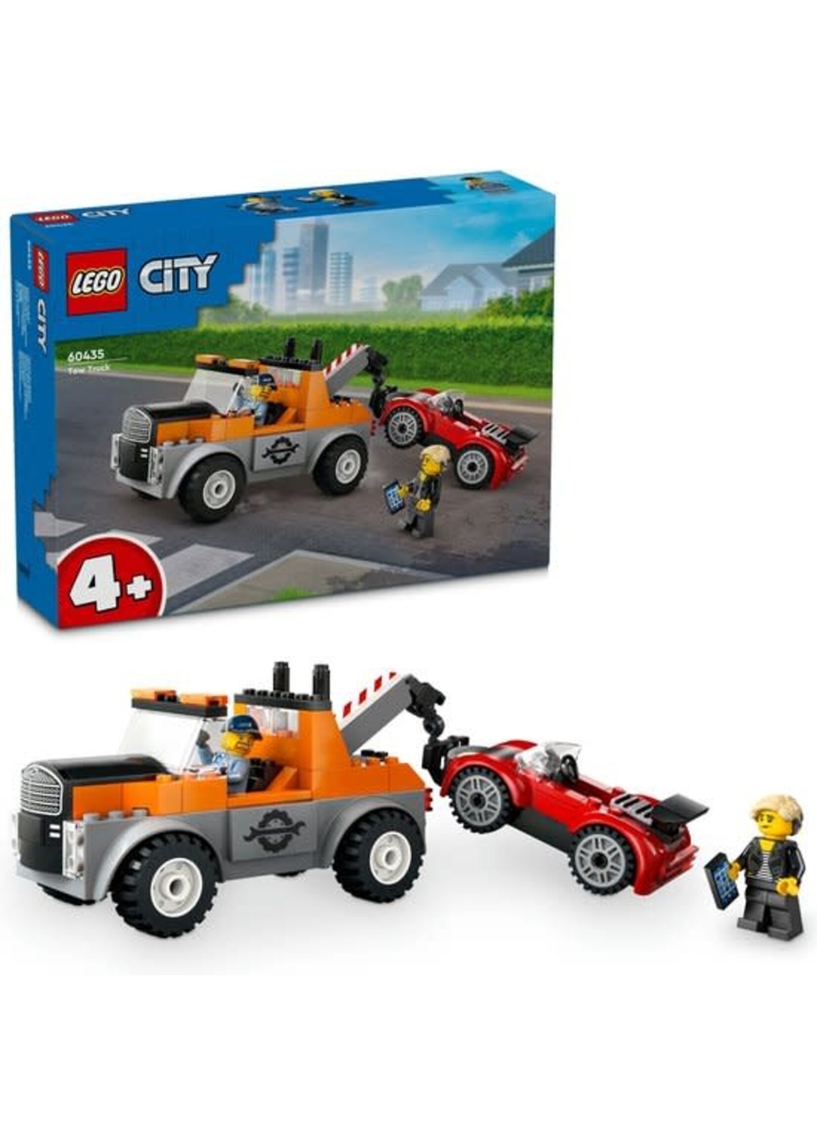 Lego LEGO 60435 City Sleepwagen en sportautoreparatie