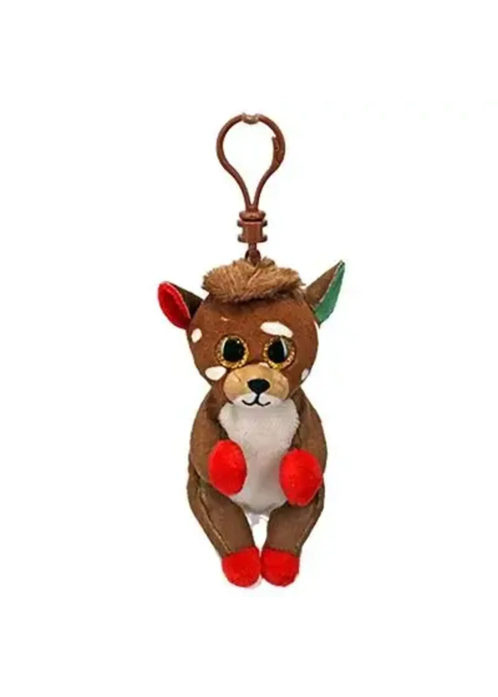 Ty Beanie Ty Beanie Boo's Clip Christmas Juno Reindeer 7cm