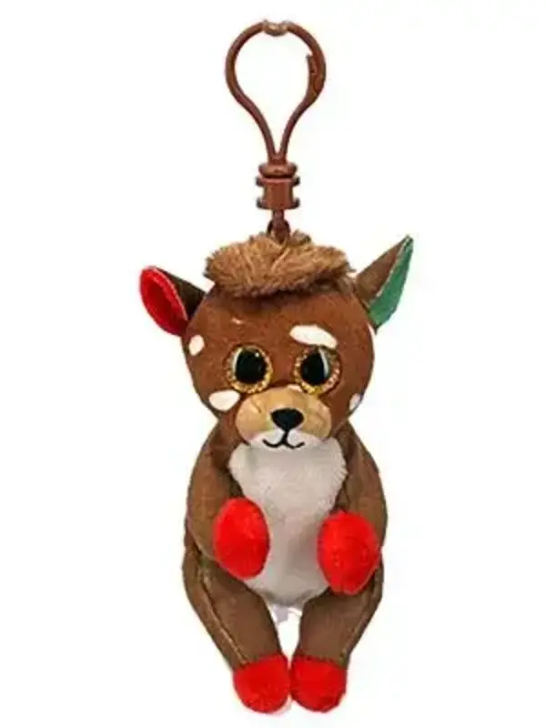 Ty Beanie Ty Beanie Boo's Clip Christmas Juno Reindeer 7cm