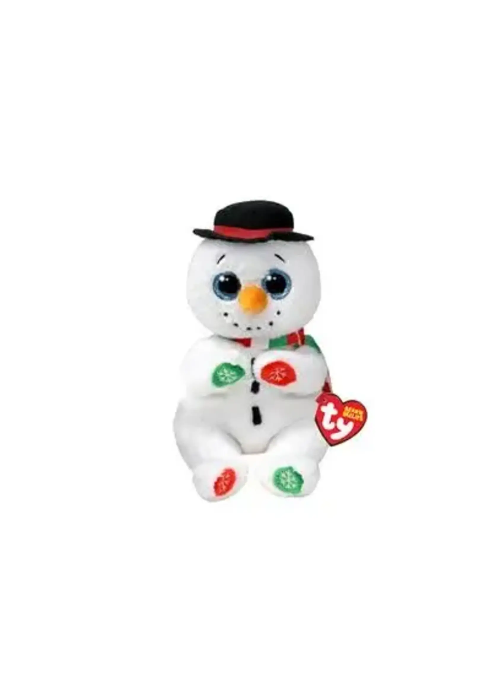 Ty Beanie Ty Beanie Bellies Christmas Snowman Weaterby 15cm