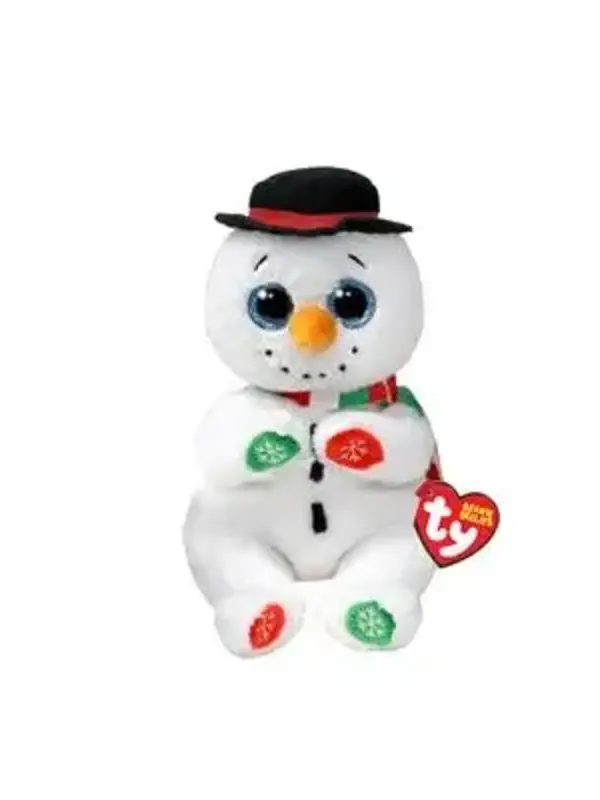 Ty Beanie Ty Beanie Bellies Christmas Snowman Weaterby 15cm