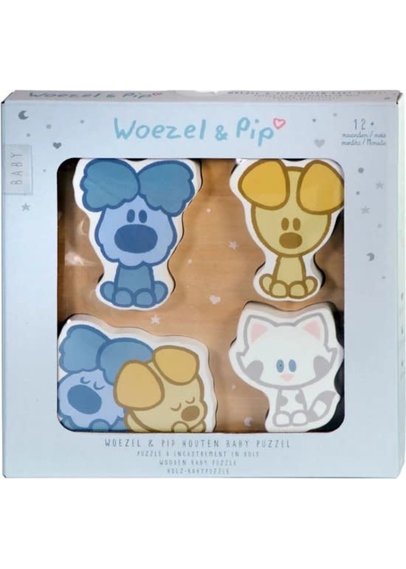 Woezel en Pip Woezel en Pip Baby Houten Puzzel