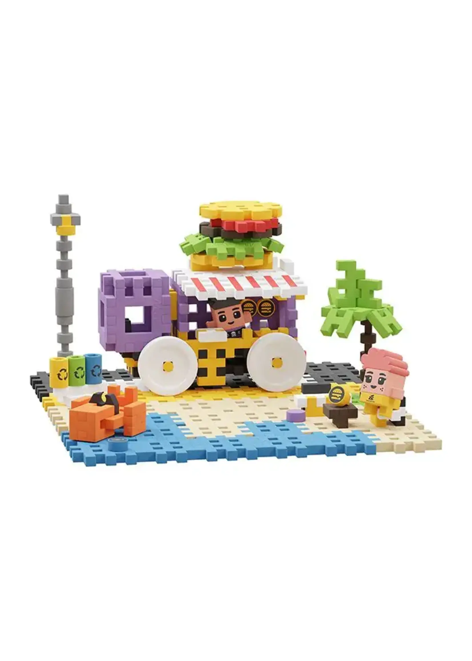 Marioinex Marioinex Mini Waffle - Food Truck 148 Pcs