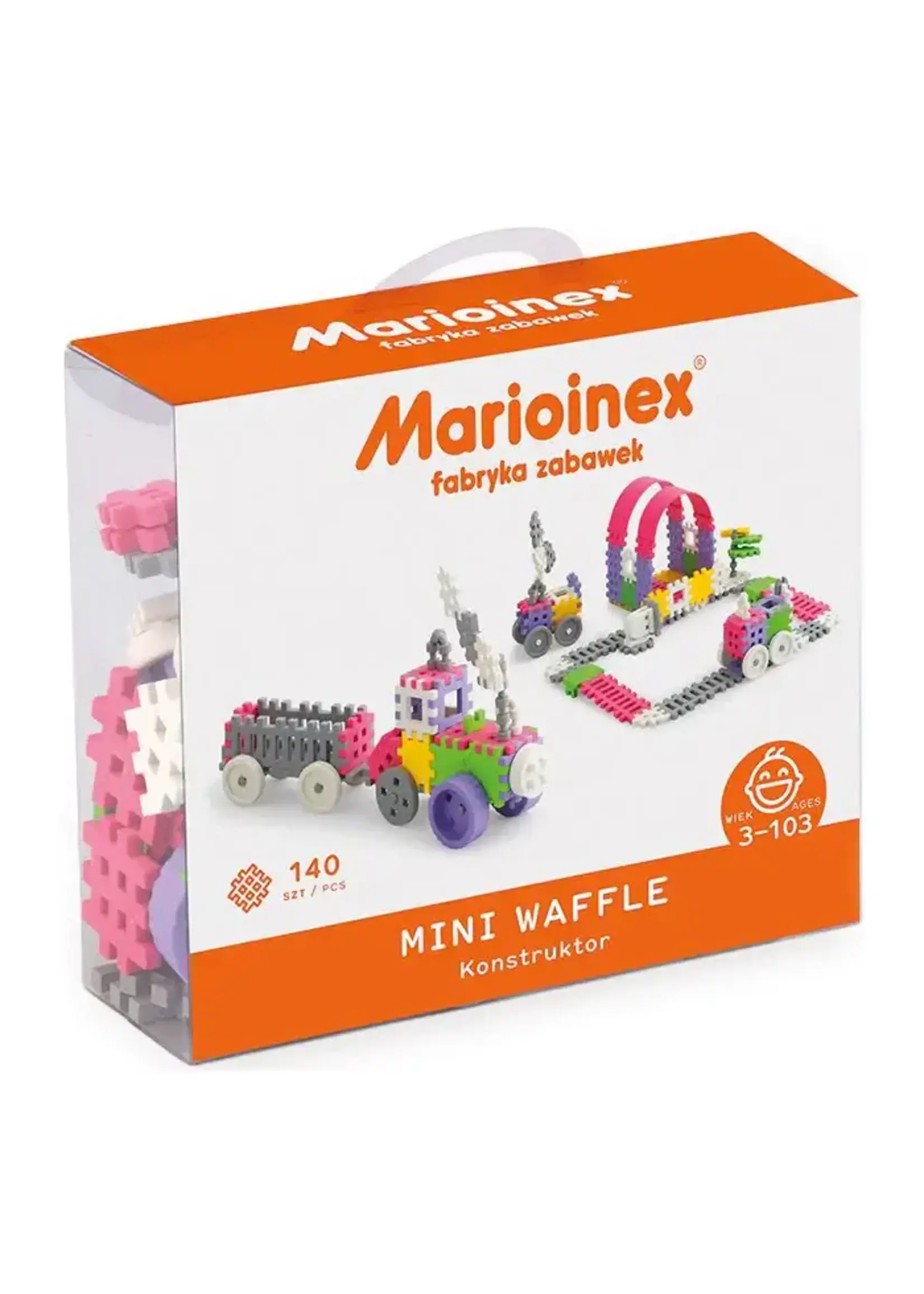 Marioinex Marioinex Mini Waffle - 140 Pcs Constructor, Pink