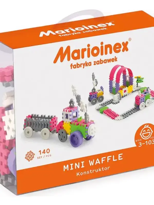 Marioinex Marioinex Mini Waffle - 140 Pcs Constructor, Pink