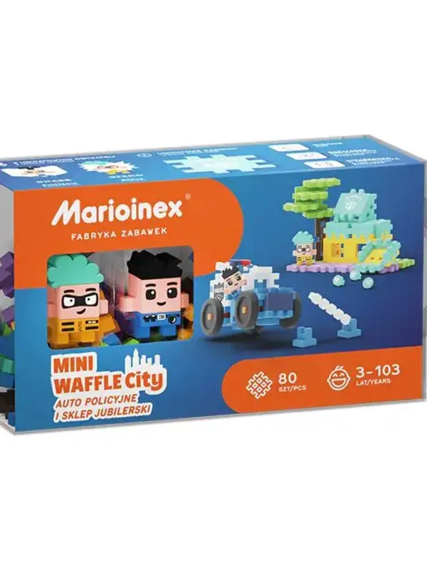 Marioinex Marioinex Mini Waffle - City Police Car & Jewelry