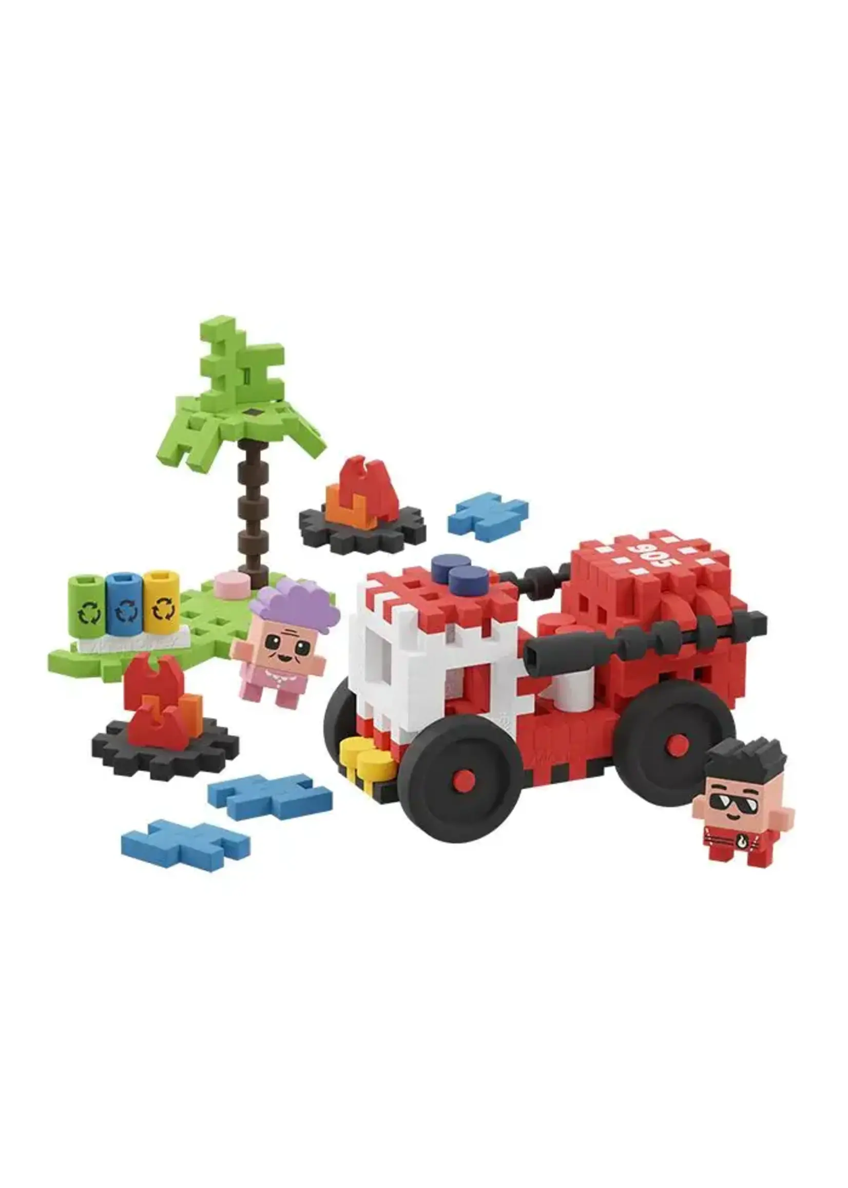 Marioinex Marioinex Mini Waffle - Fire Truck 80 Pcs