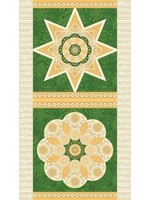 Benartex Studio Panel 06 - Jubilee Ruler - Green