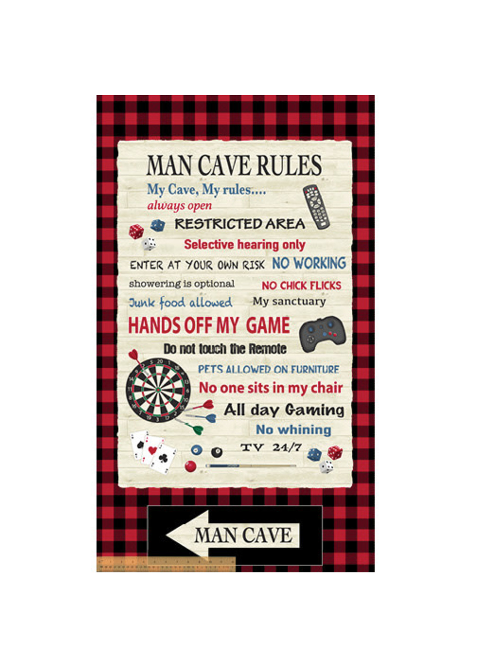 Windham Fabrics Man Cave - Panel 21