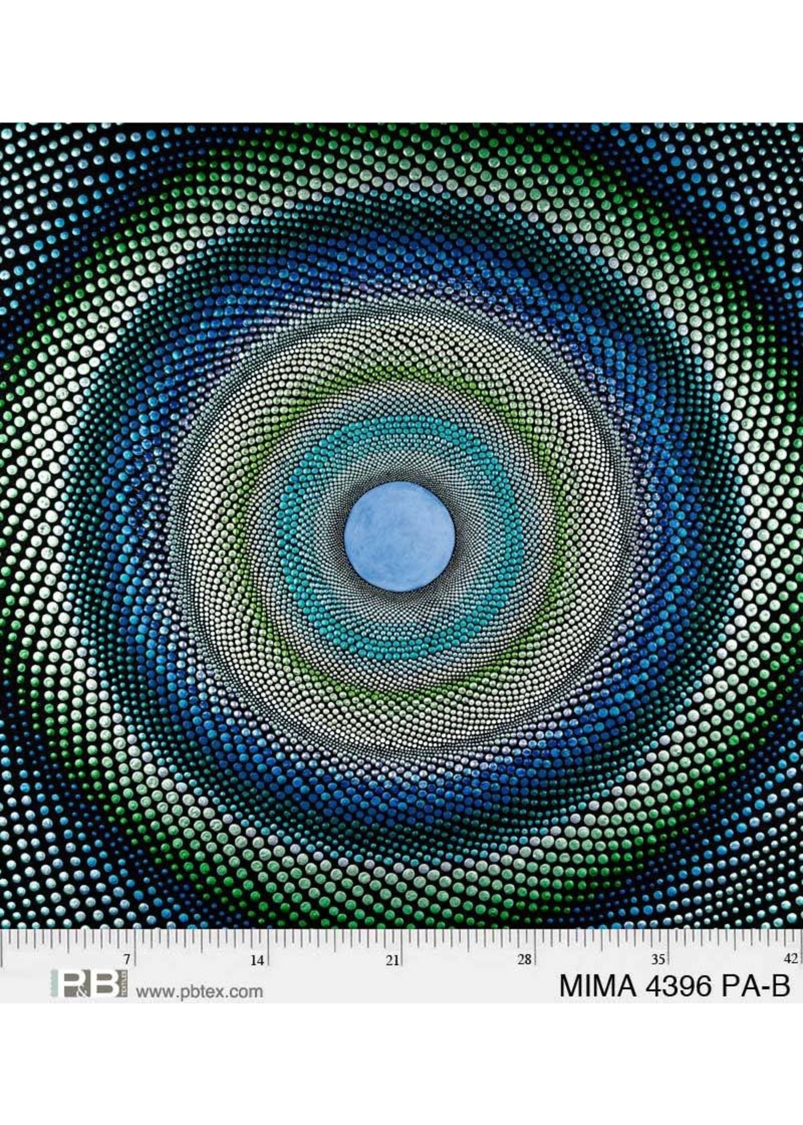 P&B Textiles Panel 17 - Mindful Mandalas - Blauw