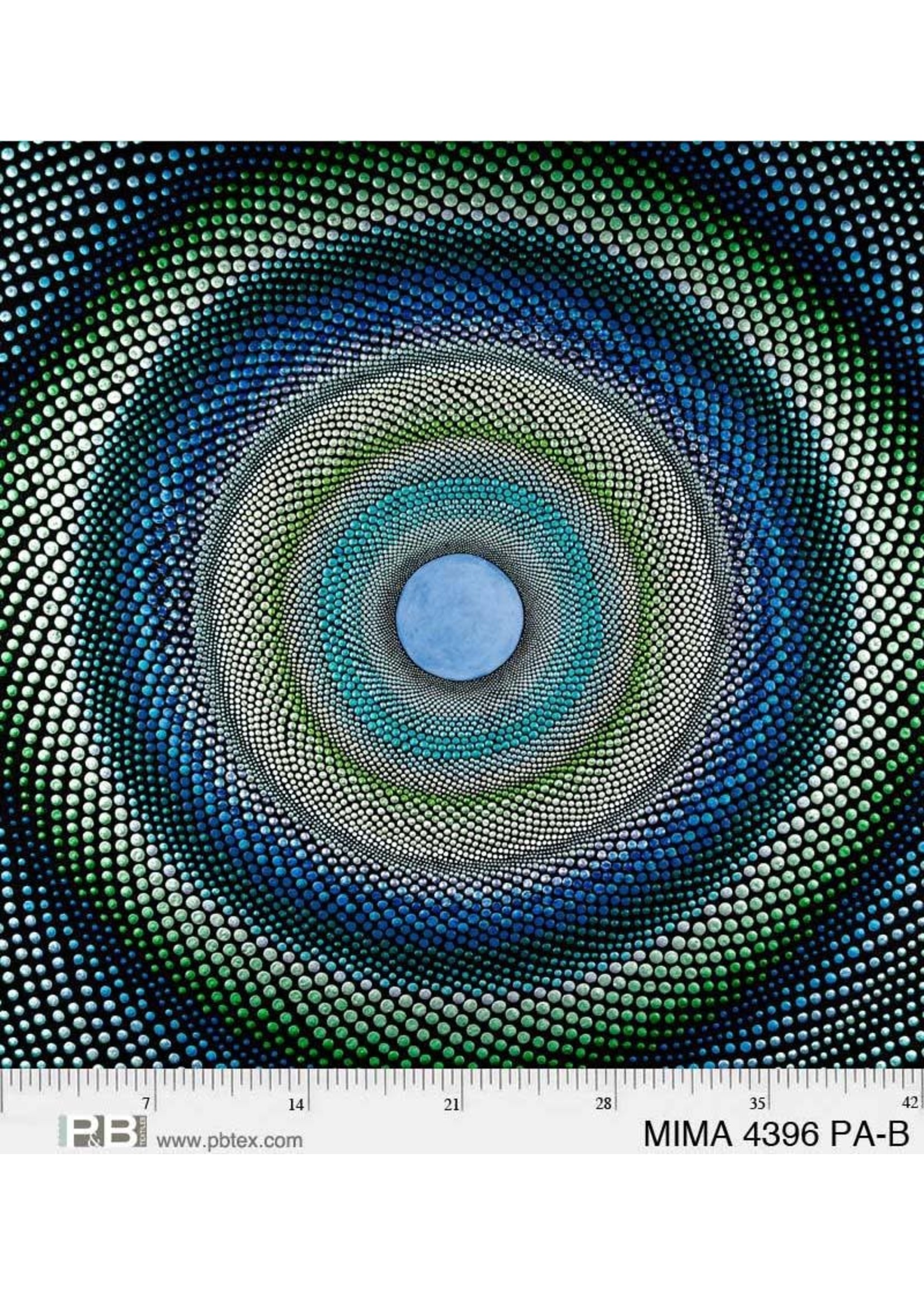 P&B Textiles Panel 17 - Mindful Mandalas - Blauw