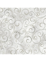 Kanvas Studio Swirling Splendor - Cloud Gray