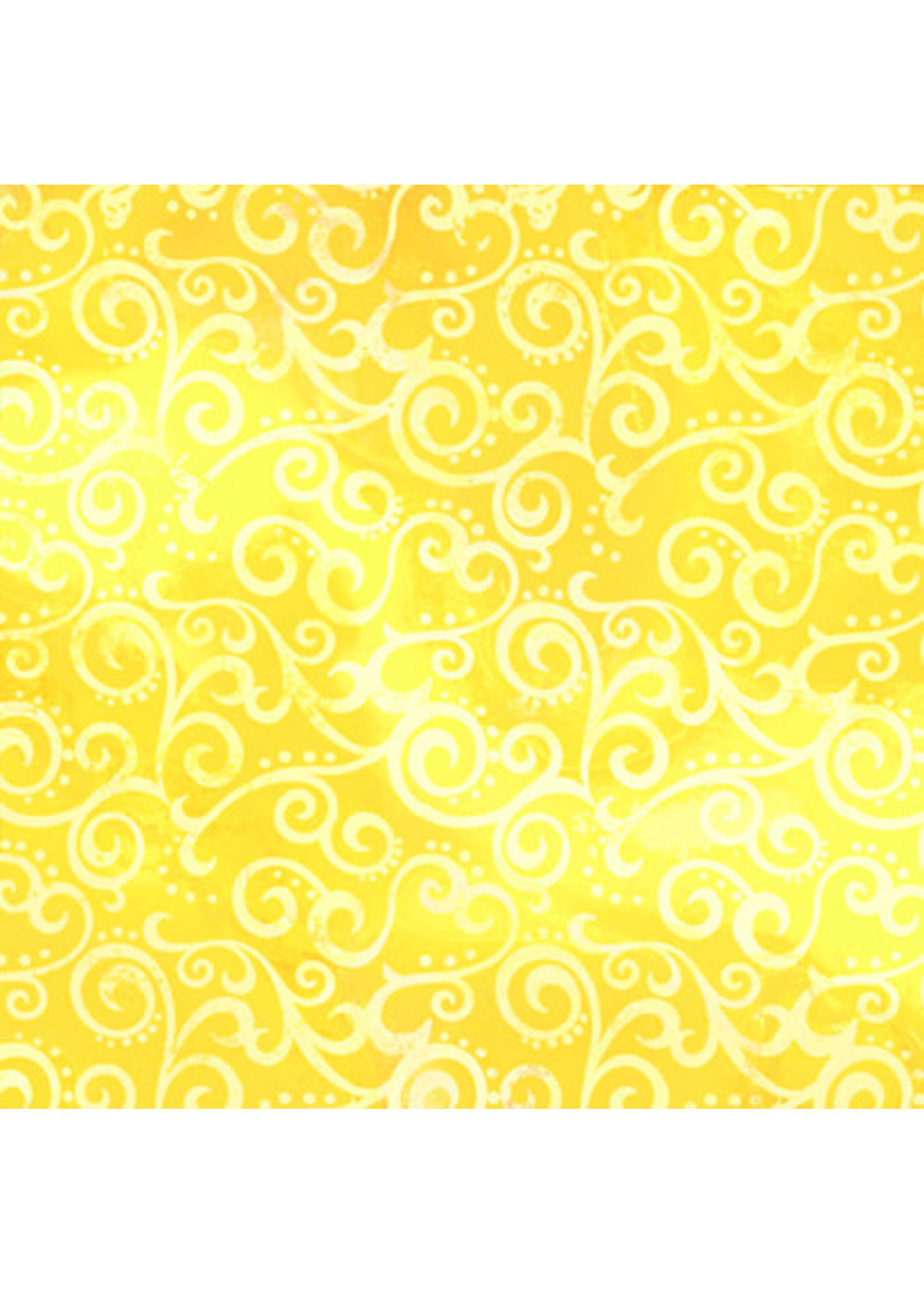 QT Fabrics Ombre Scroll - Lemon