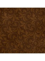 Wilmington Prints Vintage Scoll - Brown