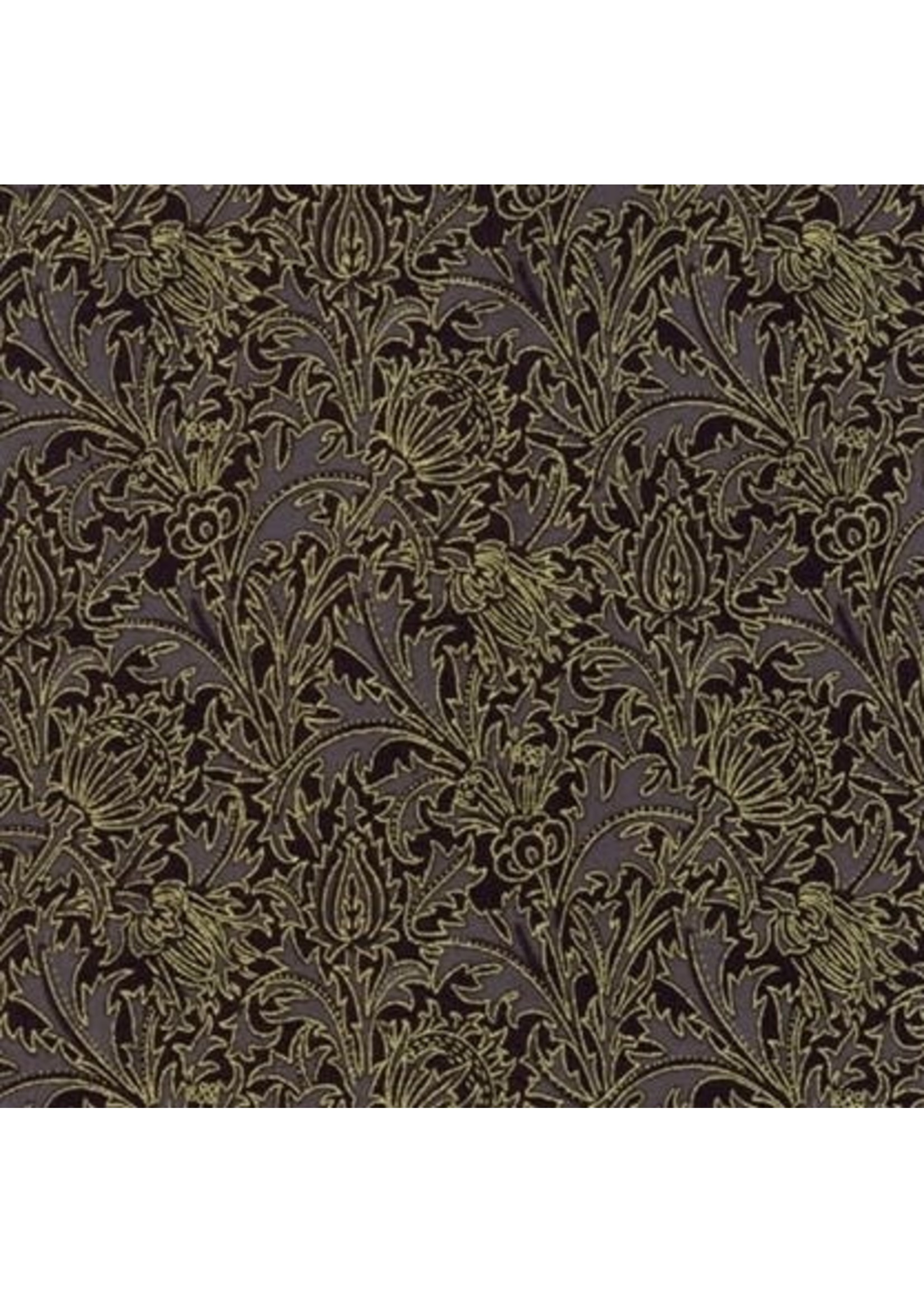 Moda Fabrics William Morris- Morris Holliday Metallic - Ebony