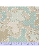 Marcus Fabrics In The Round - Dots - Blue/Tan