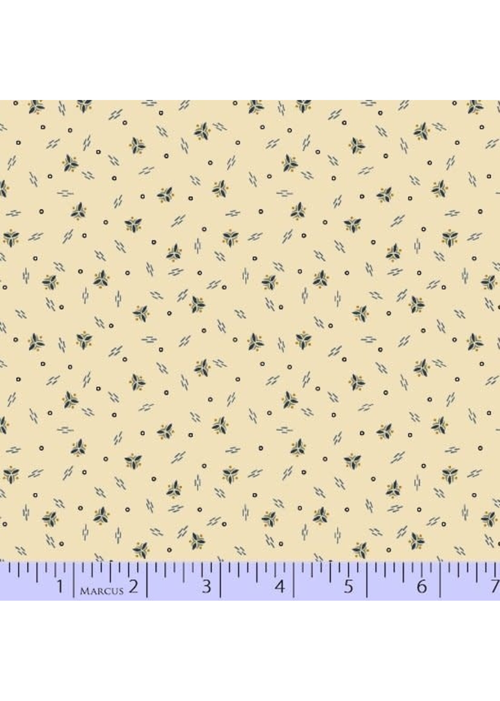 Marcus Fabrics Mrs.Miller's Aprentice - Falling Spirals - Cream