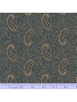 Marcus Fabrics Mrs.Miller's Aprentice - Papa's Paisley - Blue