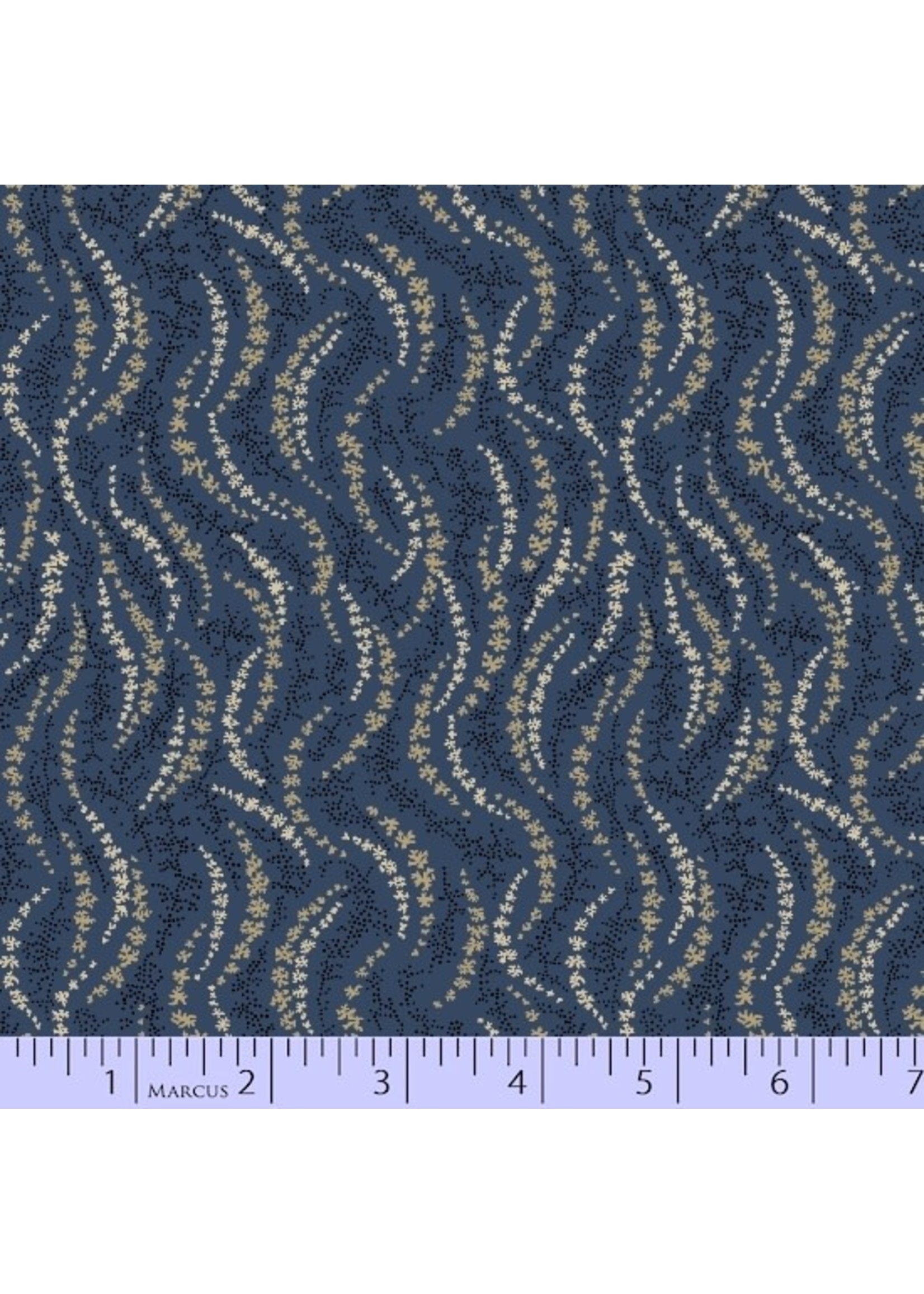 Marcus Fabrics Mrs.Miller's Aprentice - Prairie Wind Song - Navy