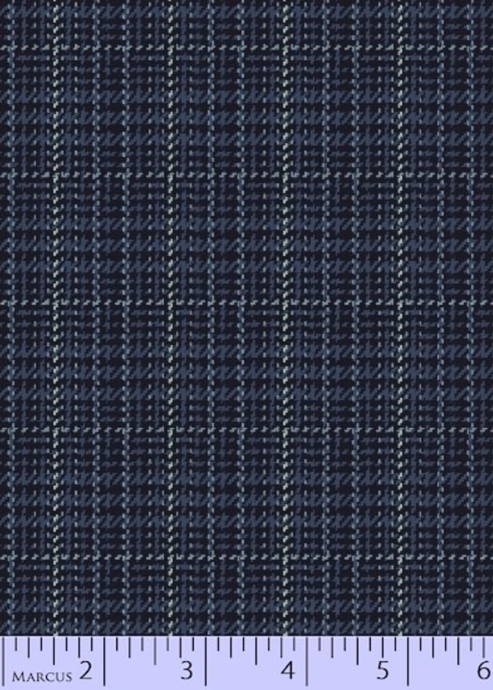 Marcus Fabrics Flannel Blues - Thin Dark Blue