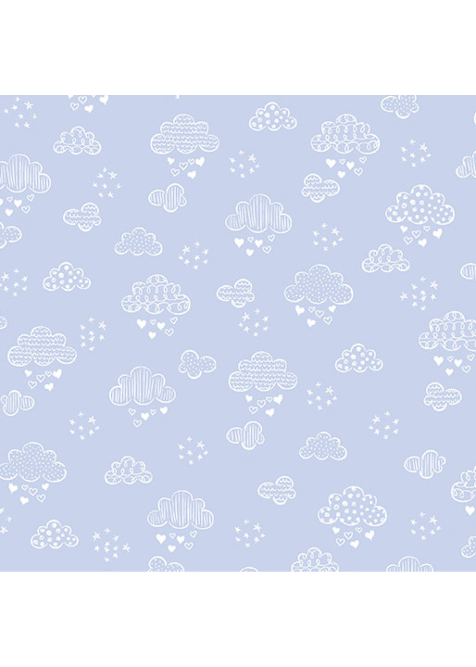 Kanvas Studio Sweet Drems - Dreamy Clouds - Soft Blue