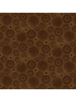 Henry Glass Fabrics Best Of Days - Tonal Flower - Brown