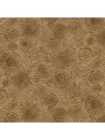 Henry Glass Fabrics Best Of Days - Wall Flower - Cacao