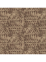 Blank Quilting Tessellations Twice - Triangle Geo - Brown