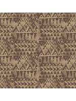 Blank Quilting Tessellations Twice - Triangle Geo - Brown