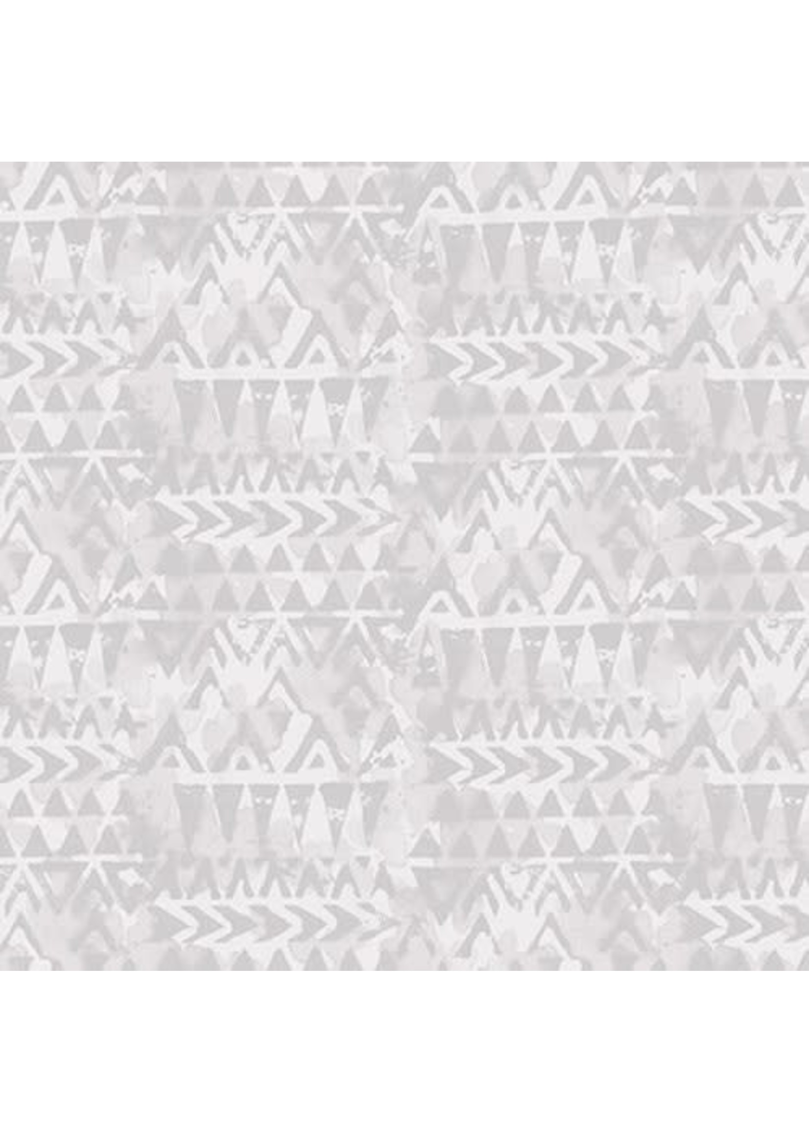 Blank Quilting Tessellations Twice - Triangle Geo - Gray