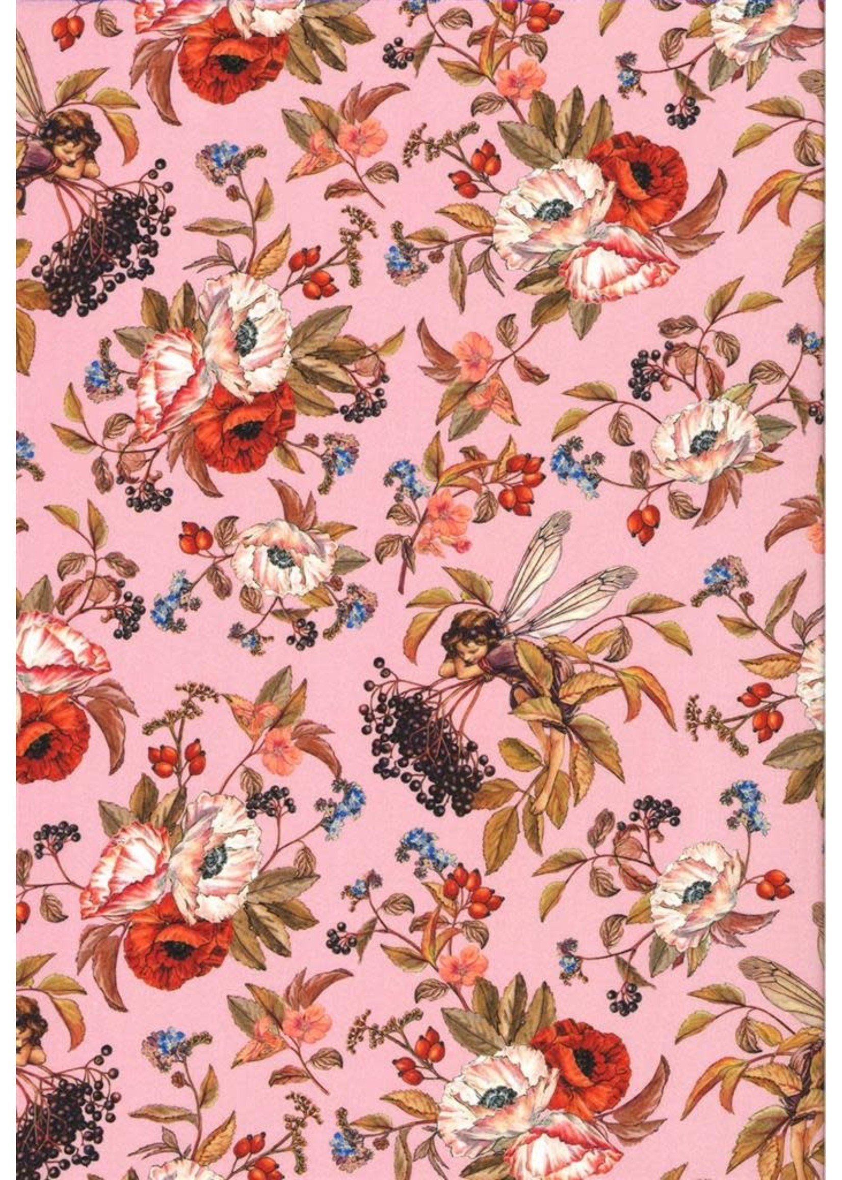 Michael Miller Elderberry Flower Fairies - Pink