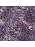 Hoffman Fabrics Bali Batik Skeleton Leaves - Lavender