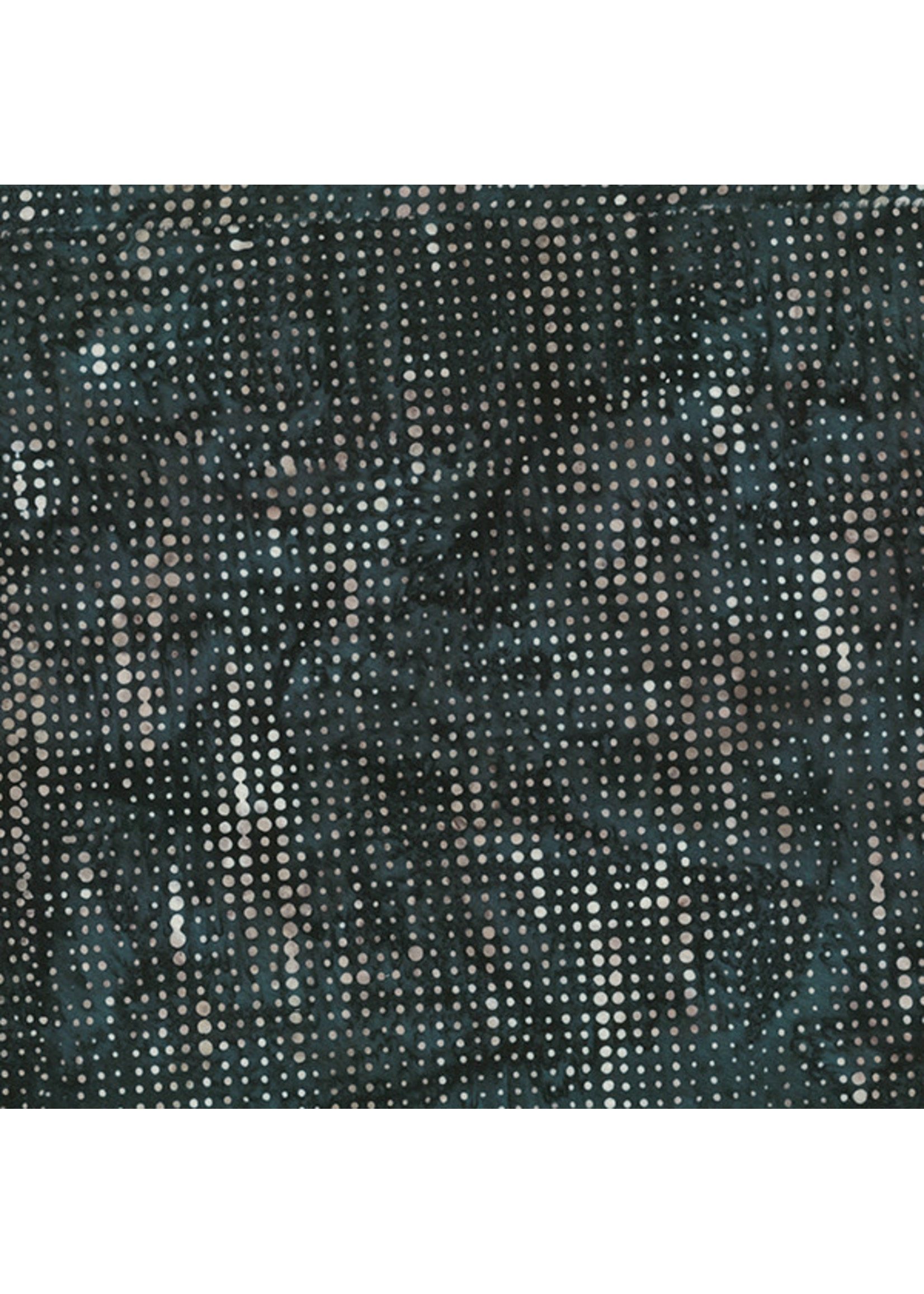 Hoffman Fabrics Bali Batik Straight Dots - Black Light