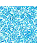 QT Fabrics Kashmir - Vines - Blue