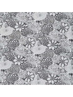 Wilmington Prints Essentials - Floral Toile - White/Black