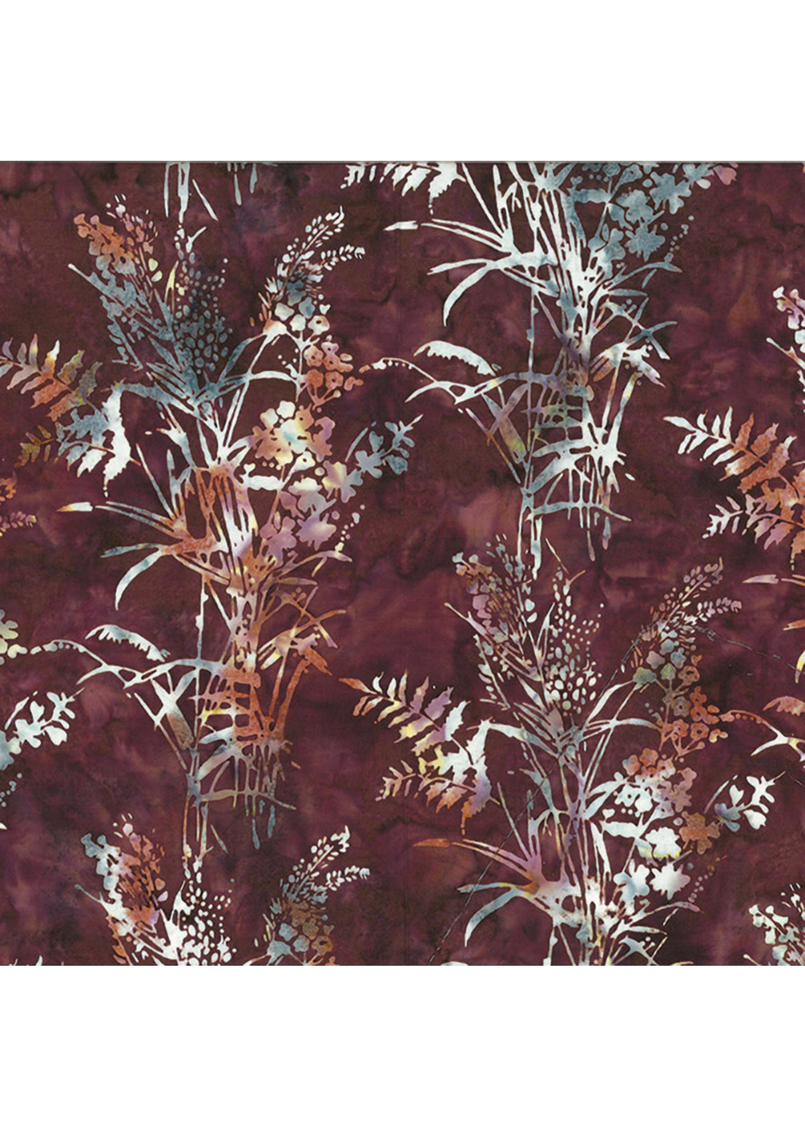 Hoffman Fabrics Bali Batik Bouquet - Walnut