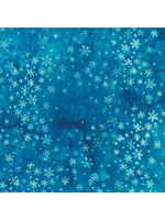 Hoffman Fabrics Bali Batik Snowflake - Azuur