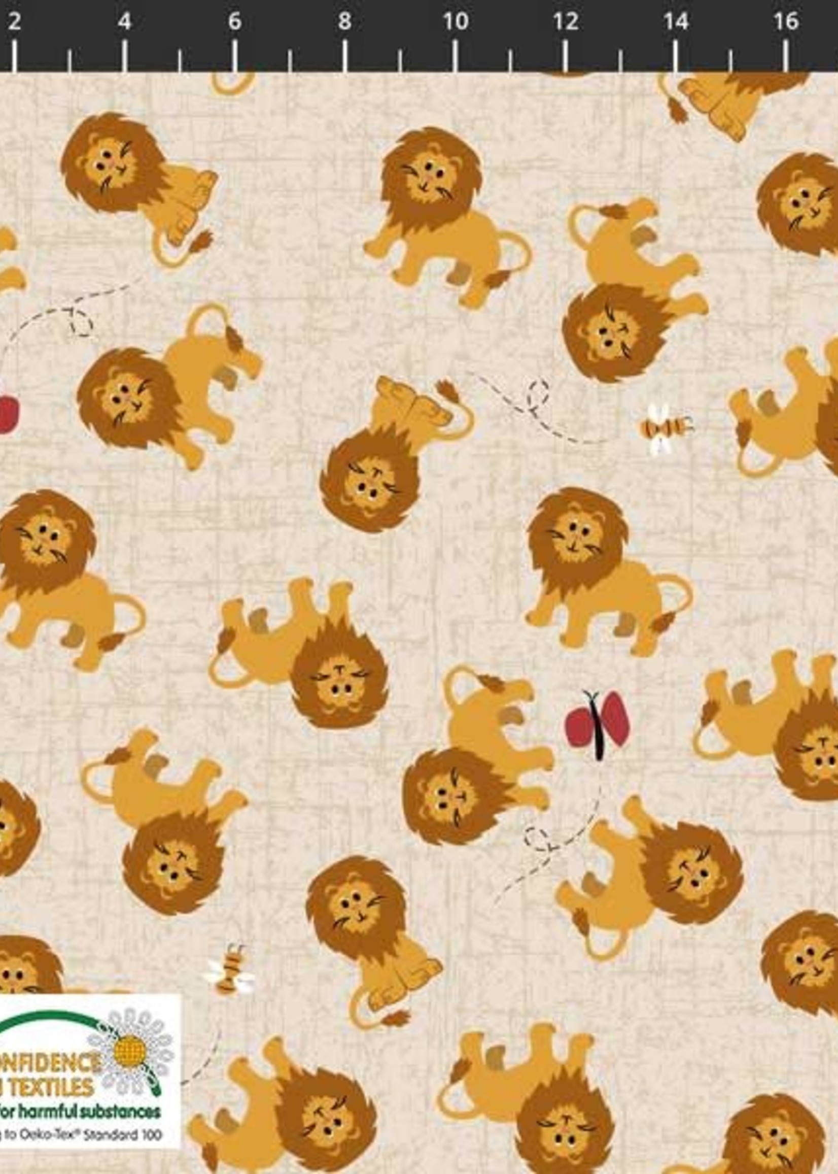 Stof Fabrics Coco's Wildlife - Lion
