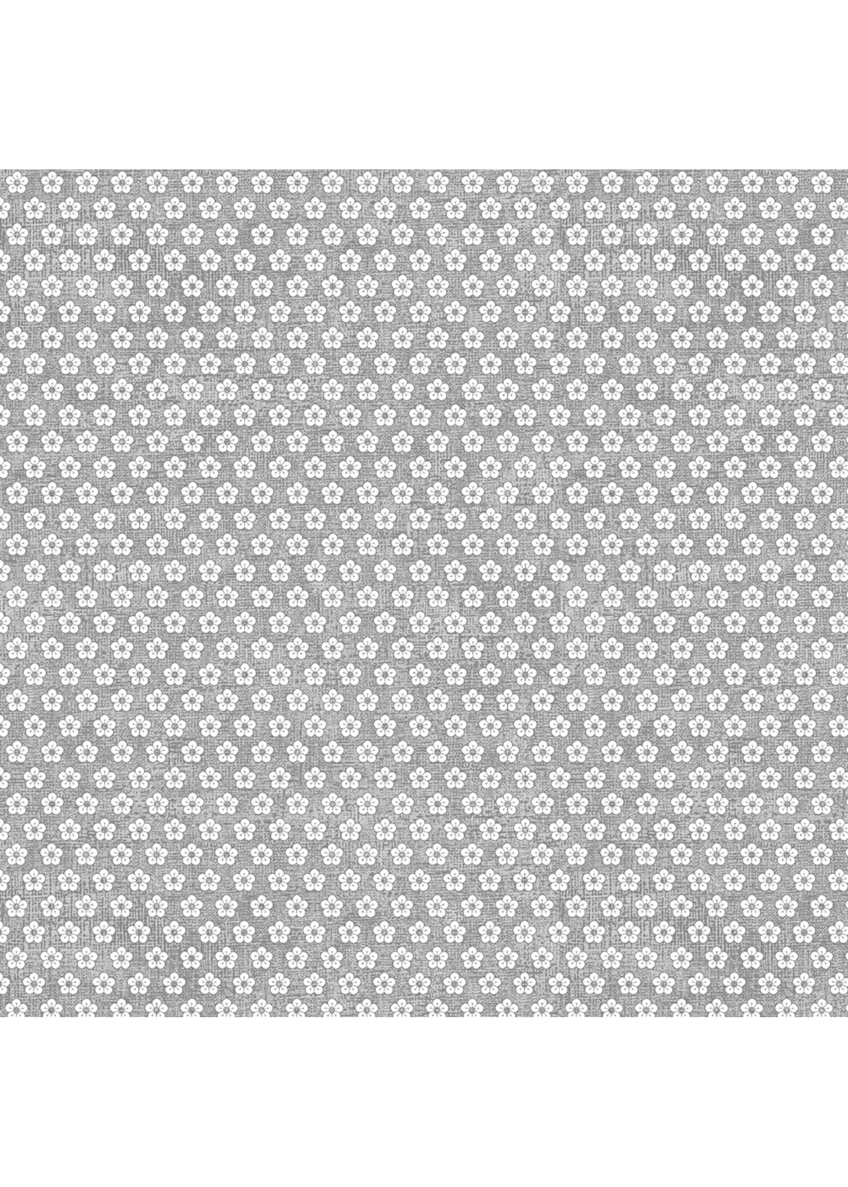 Stof Fabrics Hannah Basic - Buttercups - Grey