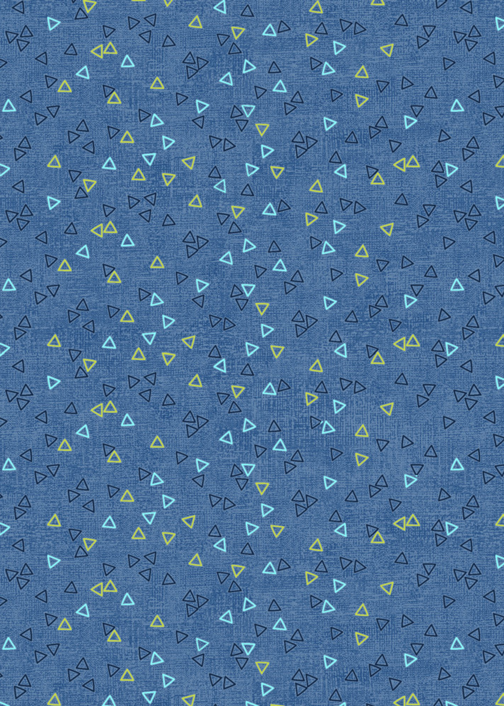 Stof Fabrics Hannah Basic - Triangles - Blue