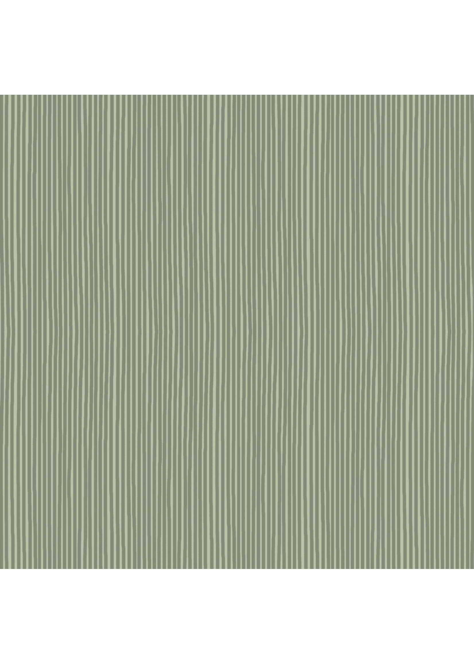 Stof Fabrics Hannah Basic - Pinstripes - Green