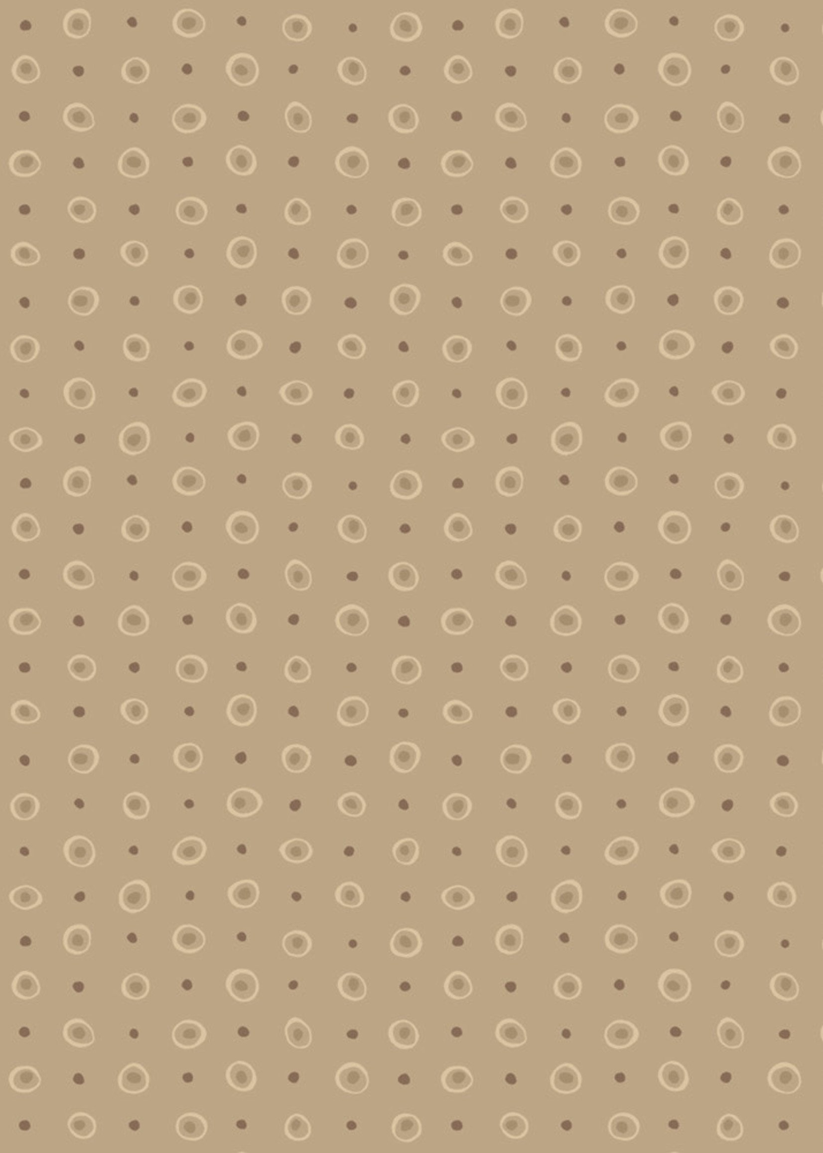 Stof Fabrics Hannah Basic - Dots - Taupe