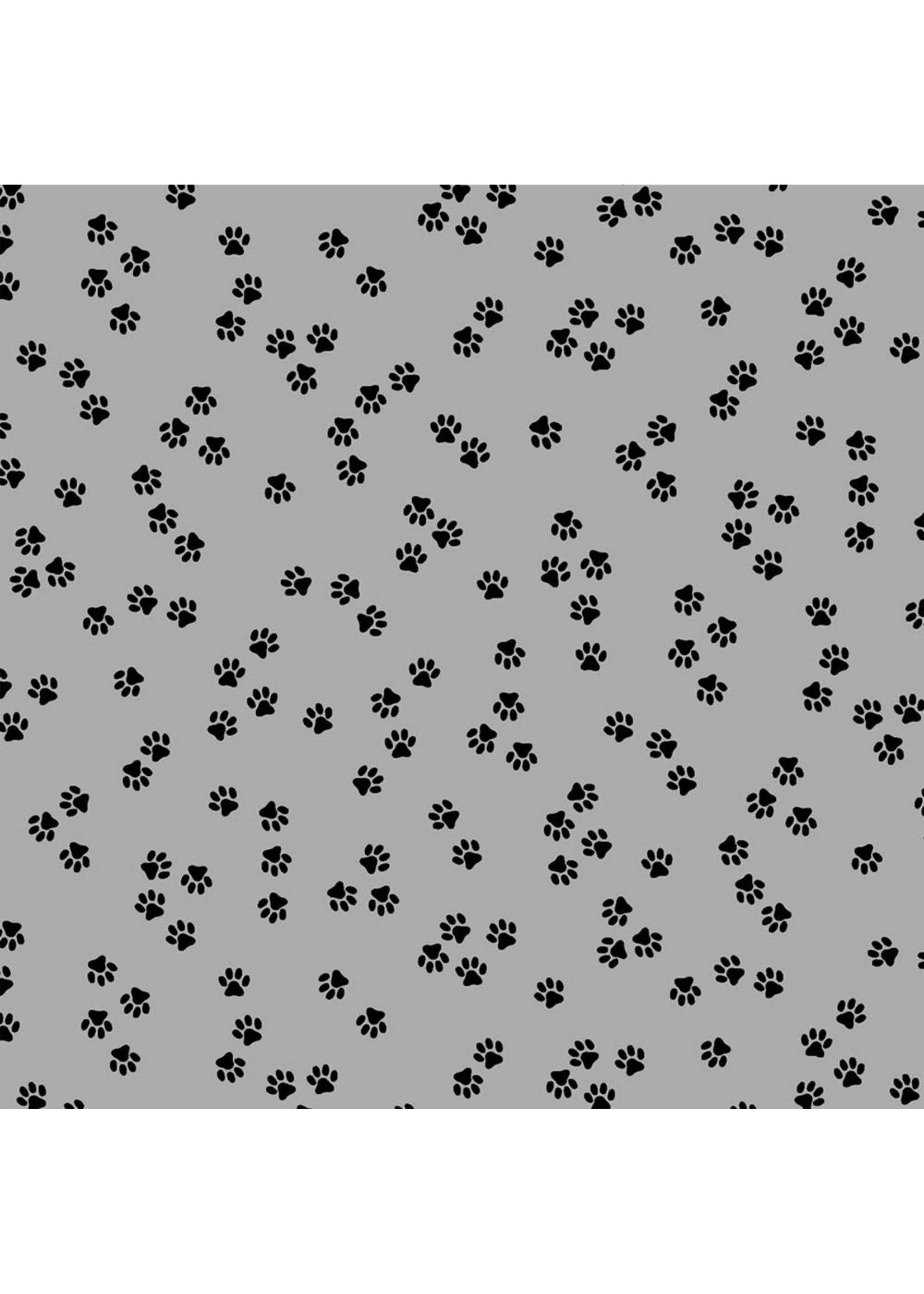 Windham Fabrics Cat Happy - Paws - Grey