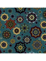 Windham Fabrics Grand Illusion - Mandalas - Turquoise