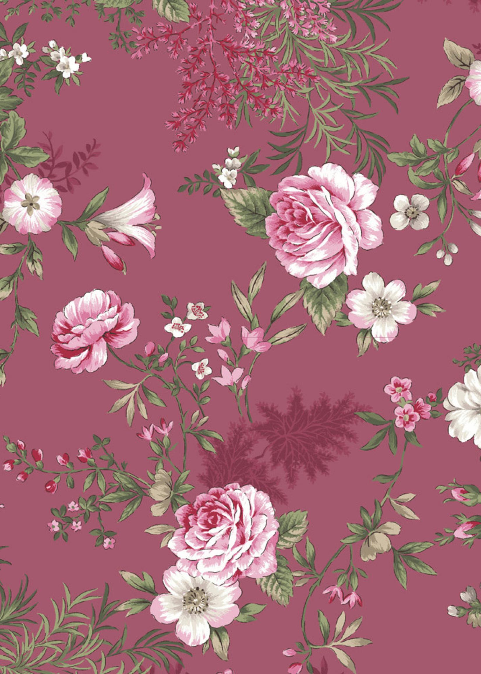 Stof Fabrics Juliet Roses - Roses - Pink