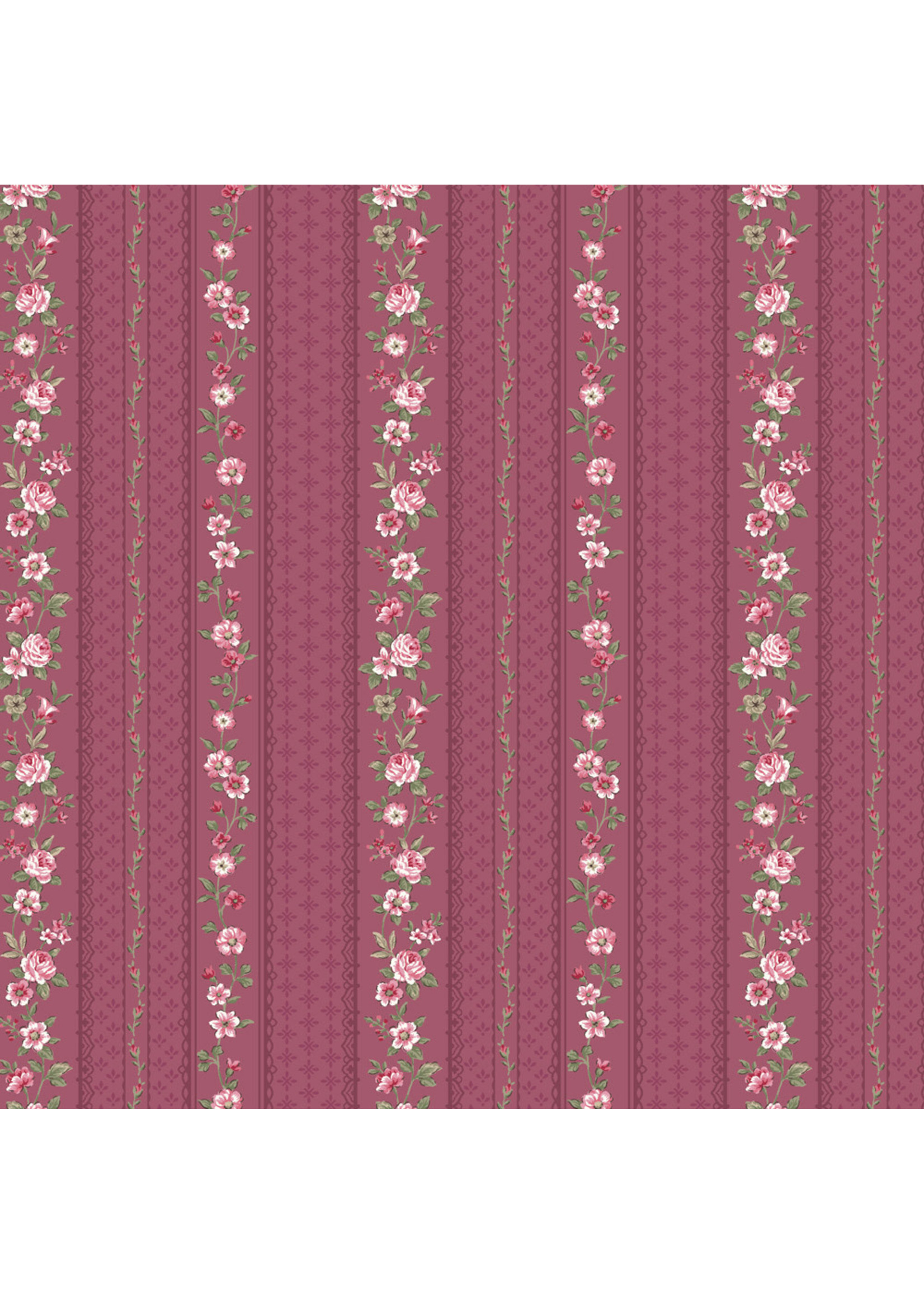 Stof Fabrics Juliet Roses - Strips - Pink