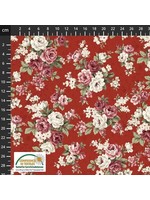 Stof Fabrics Kelly Roses - Red