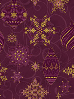 Stof Fabrics Sparkle - Ornaments - Wine